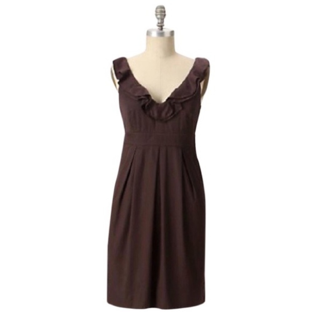 Anthropologie Moulinette Soeurs Brown Swallow Falls Dress